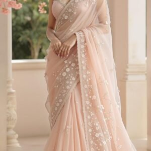 Designer net saree