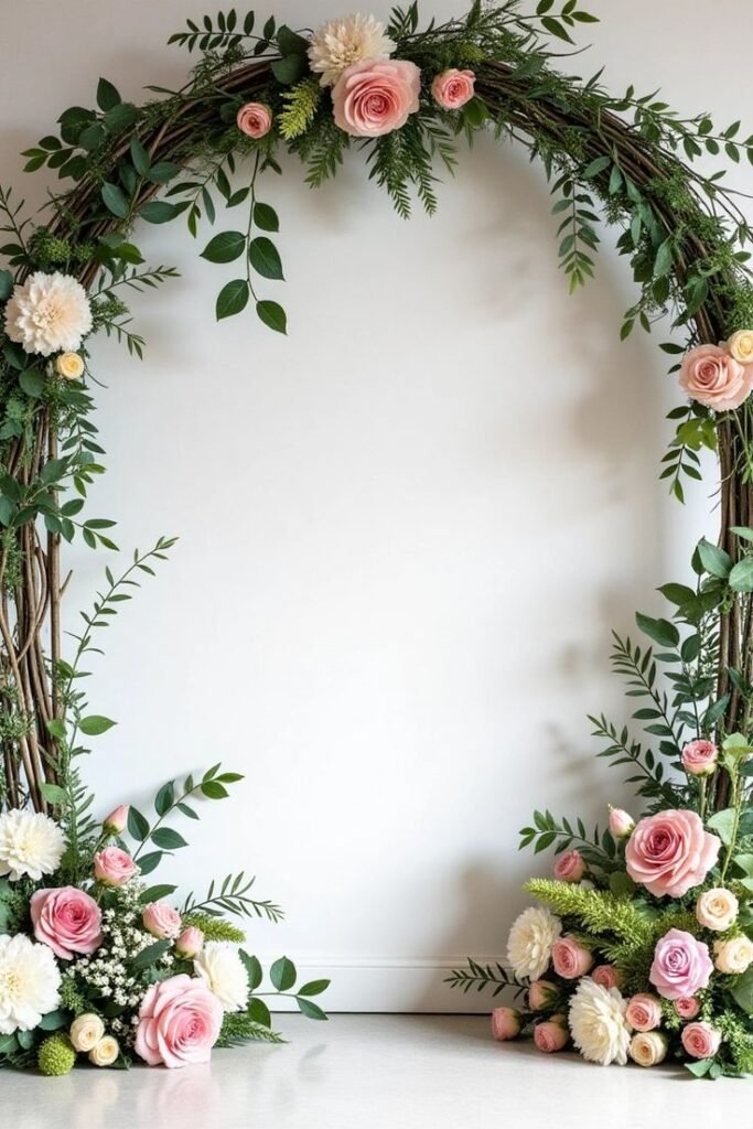 Elegant Party Floral Archway_ Delightful Blooms for Any Celebration