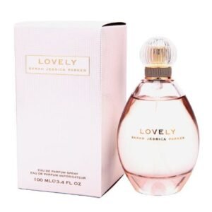 lovely by sjp sweet, floral, musky amber woody eau de parfum spray fragrance for women with notes of mandarin, bergamot, apple, and cedarwood intense, long lasting scent 3 4 oz