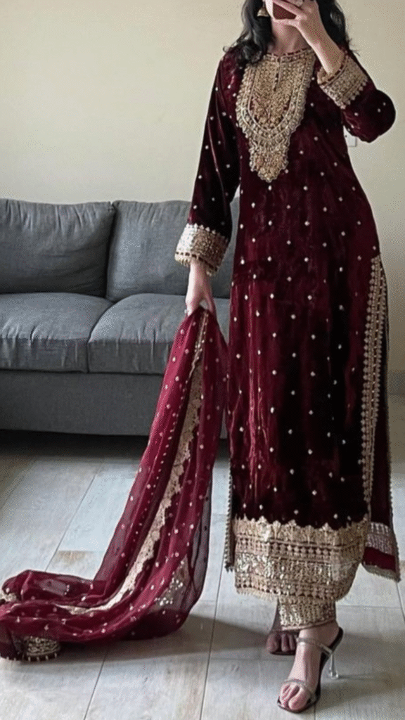stylish embroid suit