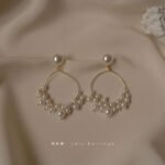 long white Rhinestone earings