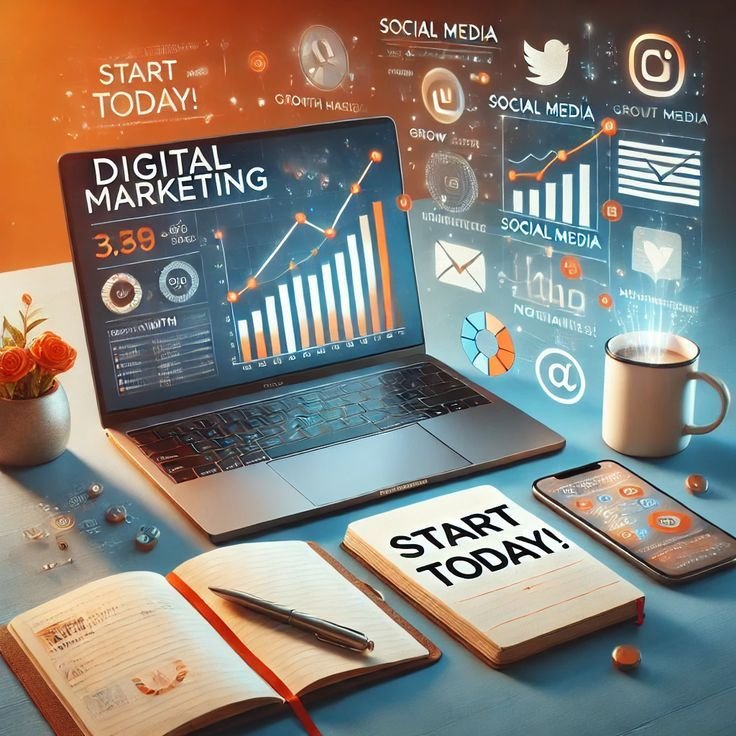 Digital Marketing services for brand growth/Social media marketing Banner