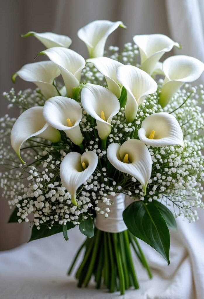 Elegant Long-Stem Bridal Bouquet