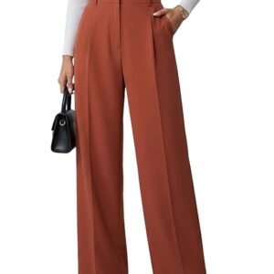 high waist formal trouser for women with pockets