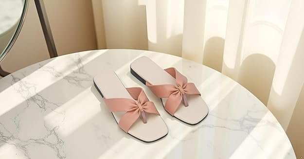 women’s stylish bow knot toe ring sandals | casual flat slip on thong sandals for daily outings & travel women’s stylish bow knot toe ring sandals | casual flat slip on thong sandals for daily outings & travel