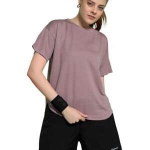 Veloura Women's Apple Cut Gym T-Shirt – Breathable Workout Tee Women