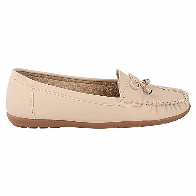 shoetopia women's stylish casual loafers | comfortable slip on flat shoes with bow design & soft sole for daily footwear shoetopia women's stylish casual loafers | comfortable slip on flat shoes with bow design & soft sole for daily footwear
