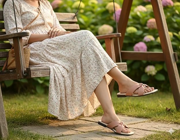 women’s stylish bow knot toe ring sandals | casual flat slip on thong sandals for daily outings & travel women’s stylish bow knot toe ring sandals | casual flat slip on thong sandals for daily outings & travel