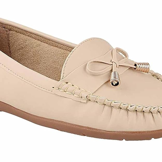 shoetopia women's stylish casual loafers | comfortable slip on flat shoes with bow design & soft sole for daily footwear shoetopia women's stylish casual loafers | comfortable slip on flat shoes with bow design & soft sole for daily footwear