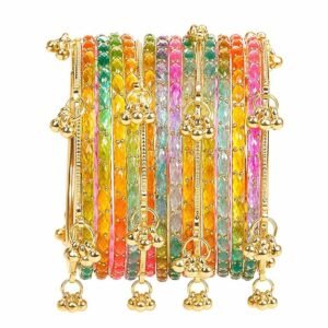 kashmiri ghungharoo glass bangles