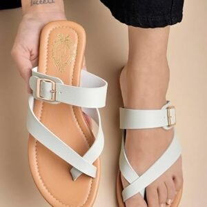 shoetopia women's flats with side buckle | stylish comfortable slip on ballerina shoes for women & girls | casual & office