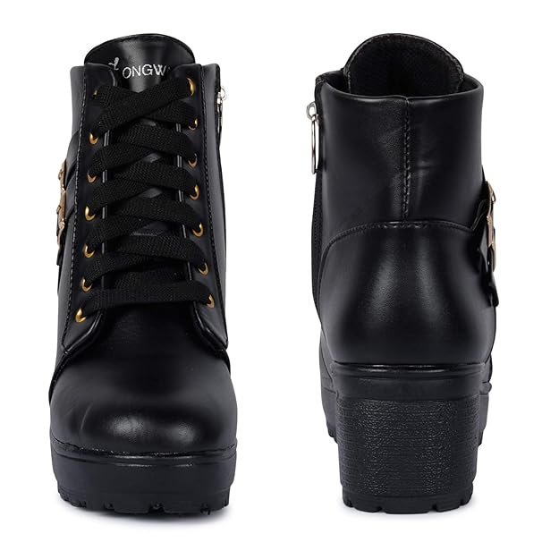 longwalk women fashion casual boot high ankle heel for girls boot longwalk women fashion casual boot high ankle heel for girls boot