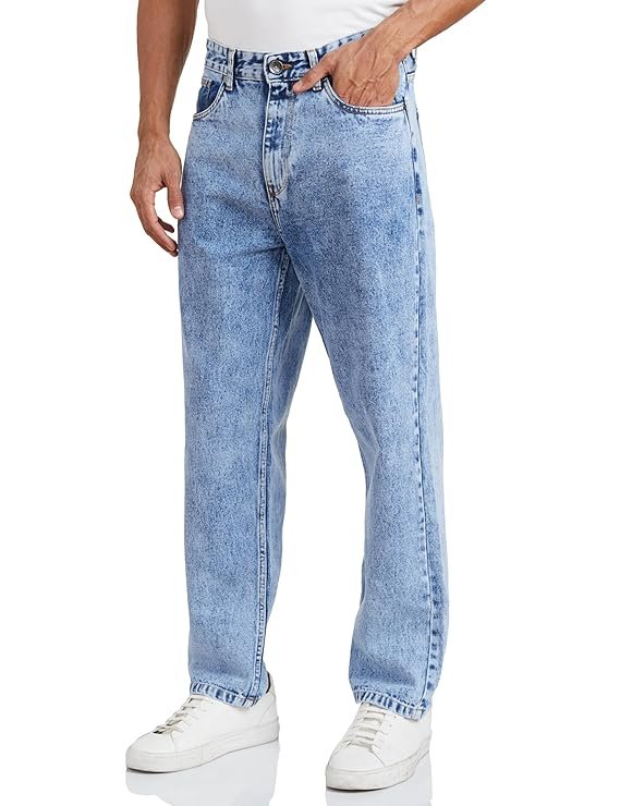 symbol men's baggy fit cotton jeans | mid rise | loose & relaxed | oversized jeans pant| jeans for mens symbol men's baggy fit cotton jeans | mid rise | loose & relaxed | oversized jeans pant| jeans for mens