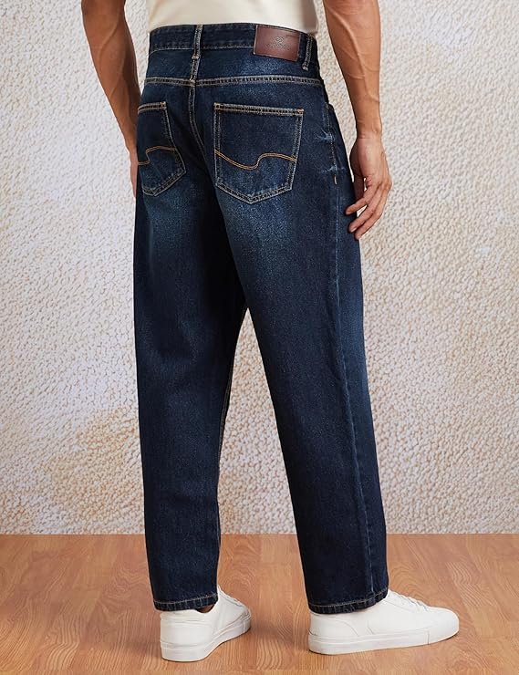 symbol men's baggy fit cotton jeans | mid rise | loose & relaxed | oversized jeans pant| jeans for mens symbol men's baggy fit cotton jeans | mid rise | loose & relaxed | oversized jeans pant| jeans for mens