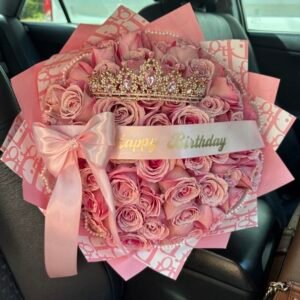 beautiful pink rose bouquet