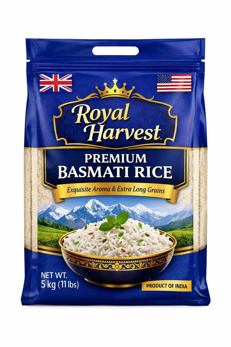 affiche numérique riz basmati 1121