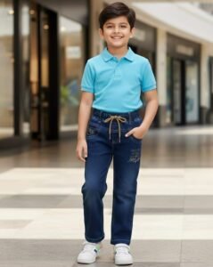 jfr boys washed low rise straight jeans (navy)