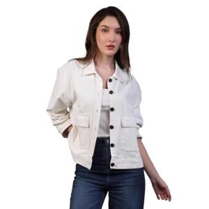 women's utility denim jacket