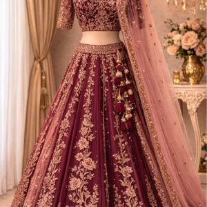 best 5 Designer Surkh Bridal Lehenga Choli for Women | elegant lehnga