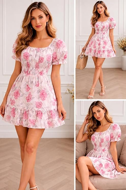women floral printed dress women floral printed dress