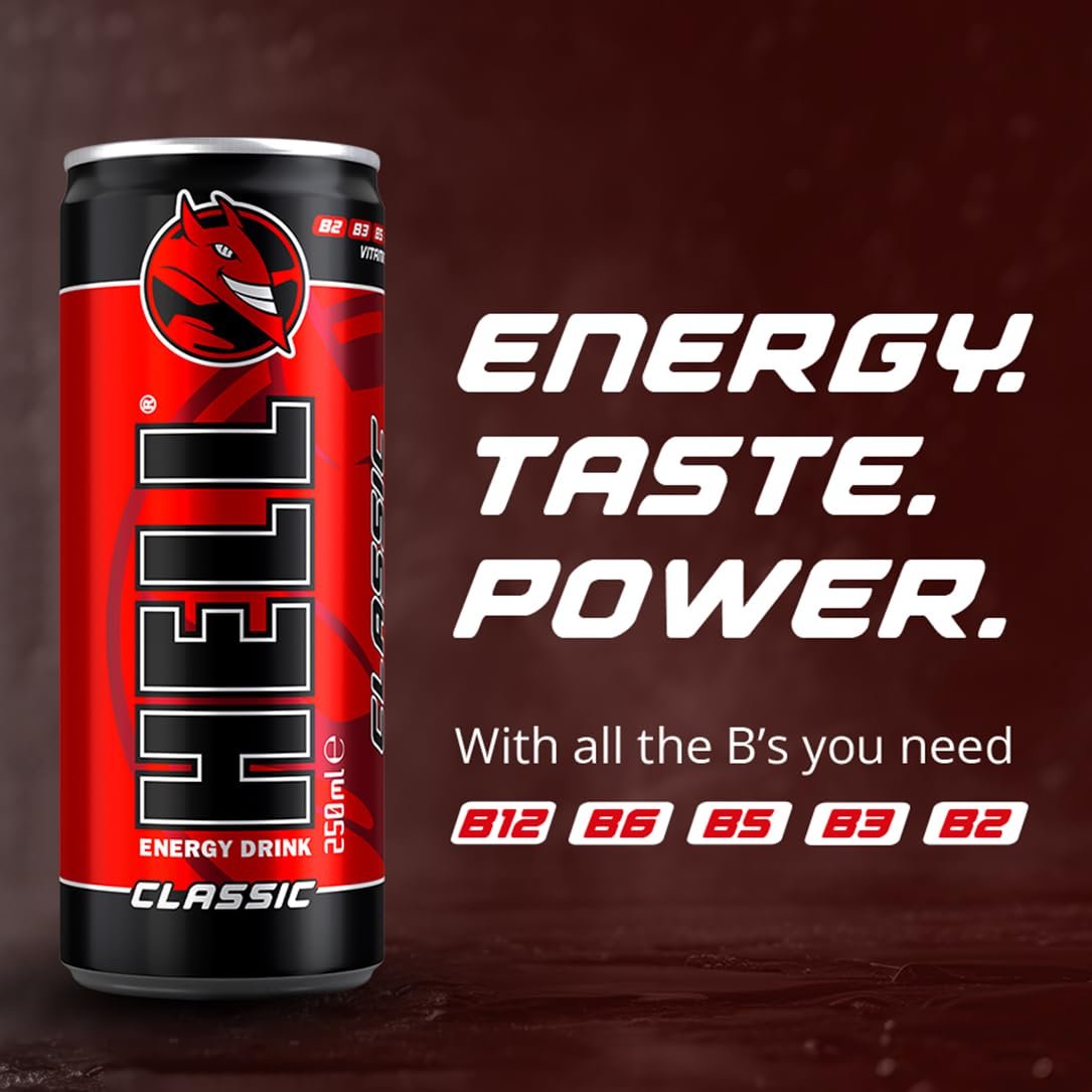 hell classic energy drink 250ml Hell Energy Drink 250ml Can