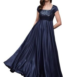 Partywear dresses for women's georgette maxi dress 65% off
