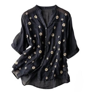 women's embroidered top