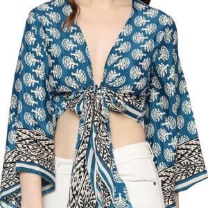 Women Stylish Western Wrap Top for Women | Perfect Top for Jeans | Summer & Beach Outfit Fashion Top