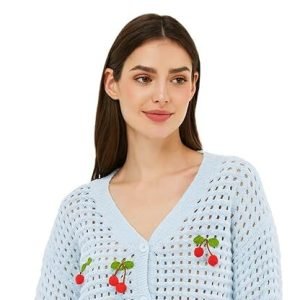 CHERRY KNIT CARDIGAN